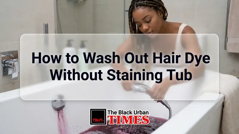How to Wash Out Hair Dye Without Staining Tub