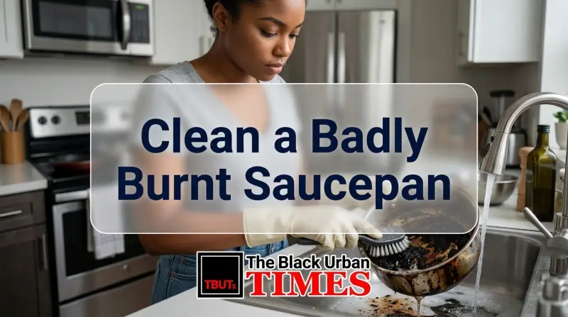 Clean a Badly Burnt Saucepan