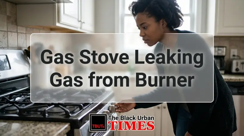 Gas Stove Leaking Gas from Burner