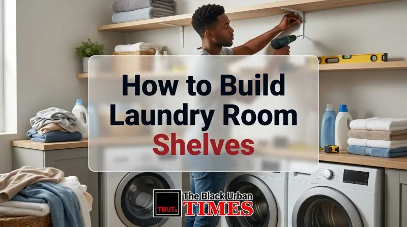 How to Build Laundry Room Shelves