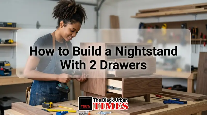 How to Build a Nightstand With 2 Drawers