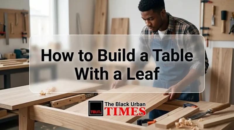 How to Build a Table With a Leaf