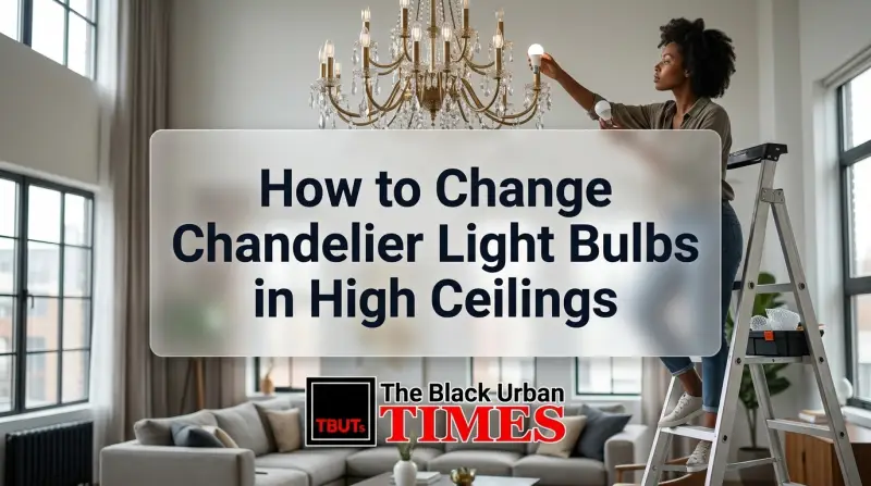 How to Change Chandelier Light Bulbs in High Ceilings