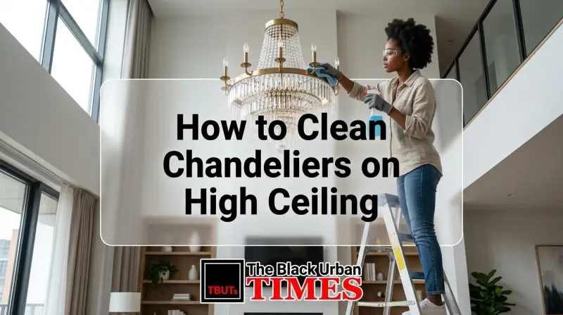 How to Clean Chandeliers on High Ceiling