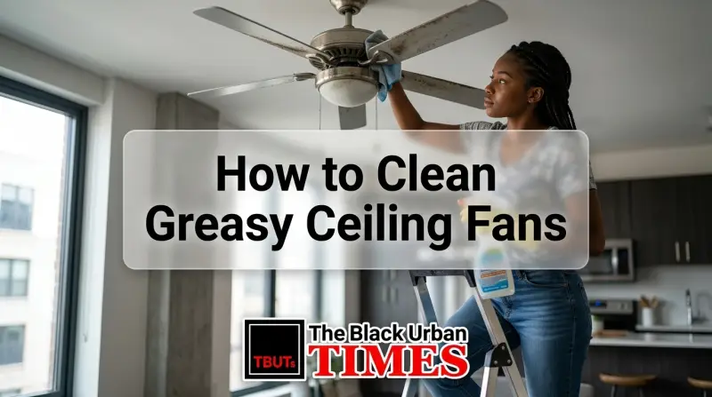 How to Clean Greasy Ceiling Fans