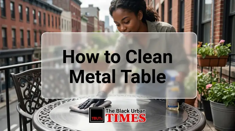 How to Clean Metal Table