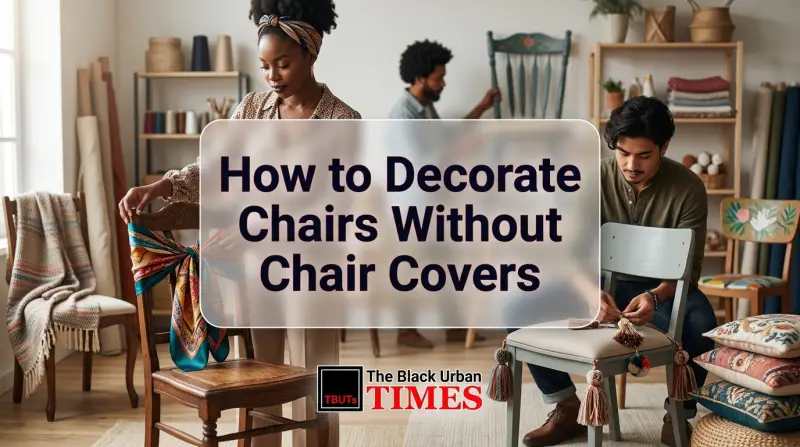 How to Decorate Chairs Without Chair Covers