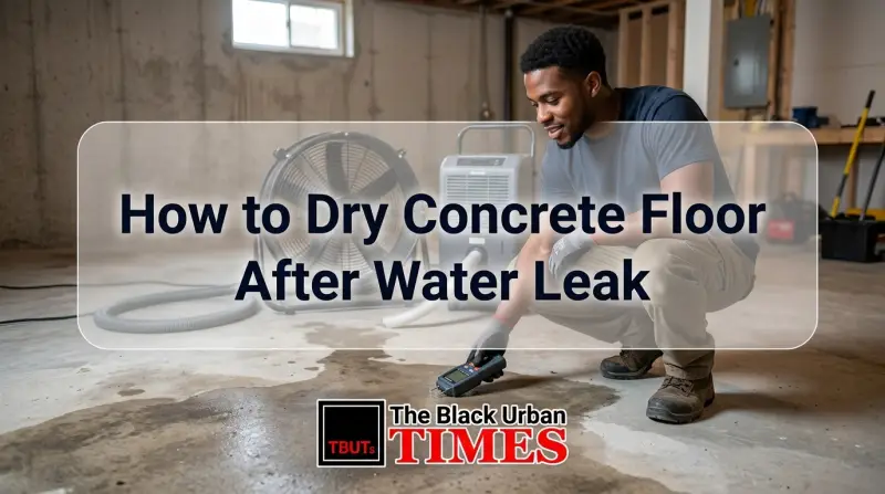 How to Dry Concrete Floor After Water Leak