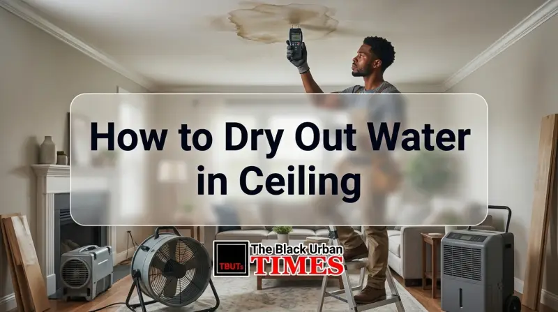 How to Dry Out Water in Ceiling