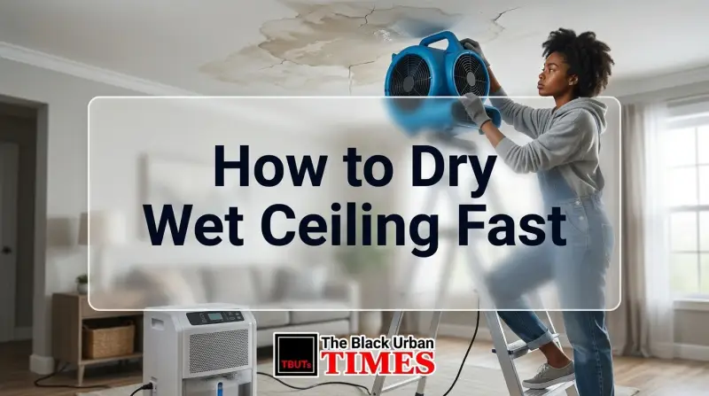 How to Dry Wet Ceiling Fast