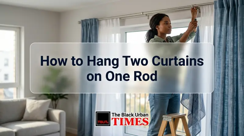 How to Hang Two Curtains on One Rod