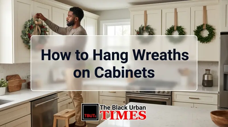 How to Hang Wreaths on Cabinets