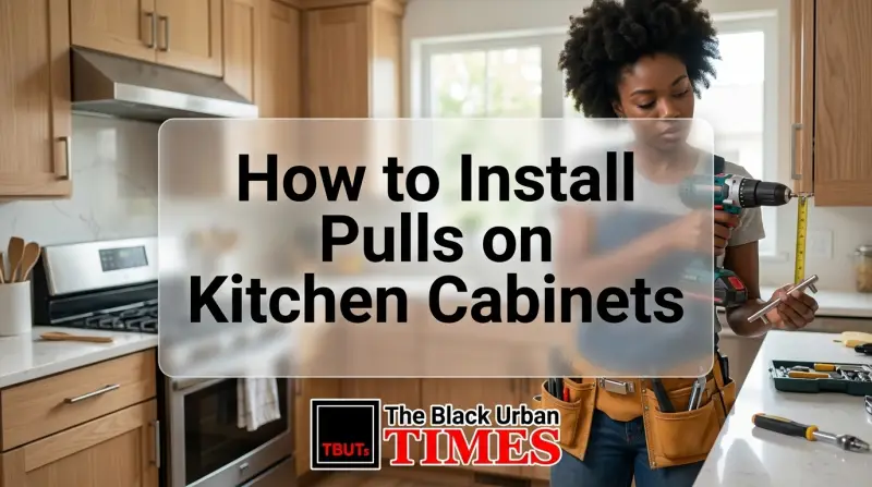 How to Install Pulls on Kitchen Cabinets