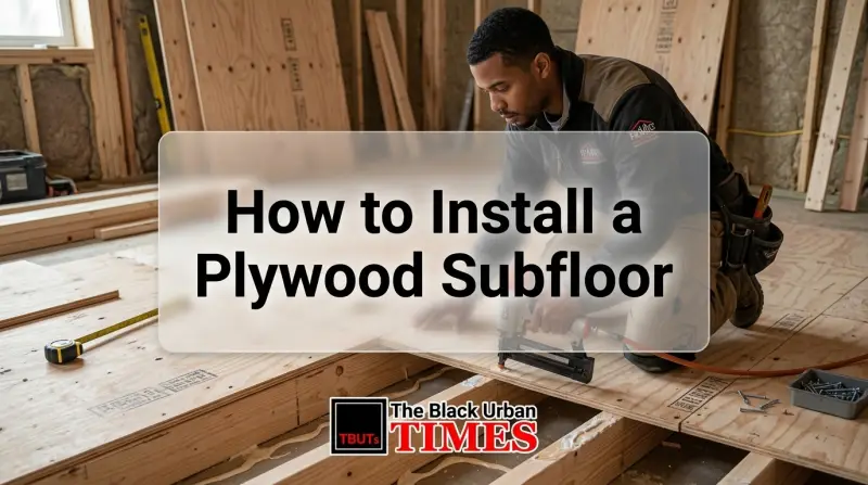 How to Install a Plywood Subfloor