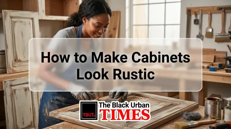How to Make Cabinets Look Rustic