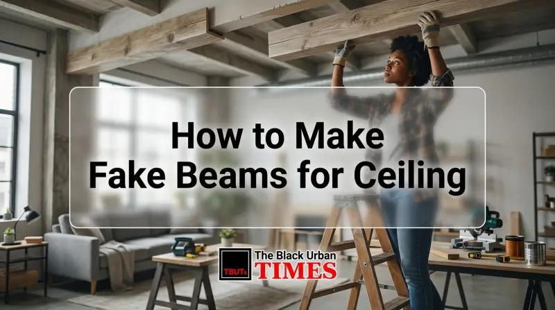 How to Make Fake Beams for Ceiling