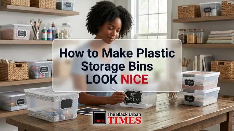 How to Make Plastic Storage Bins Look Nice