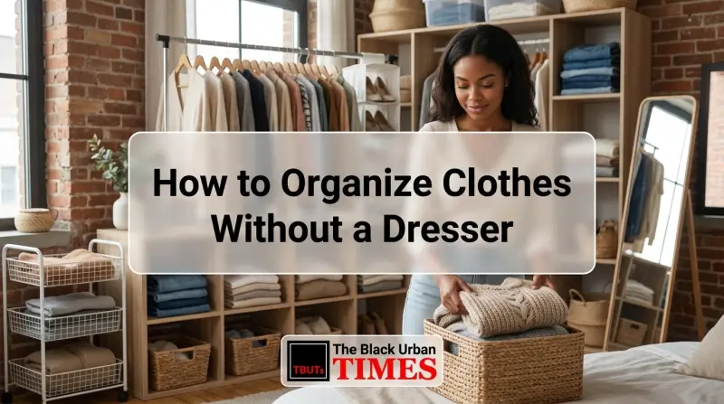 How to Organize Clothes Without a Dresser