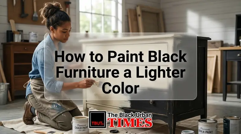 How to Paint Black Furniture a Lighter Color