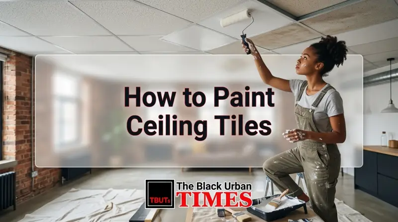 How to Paint Ceiling Tiles