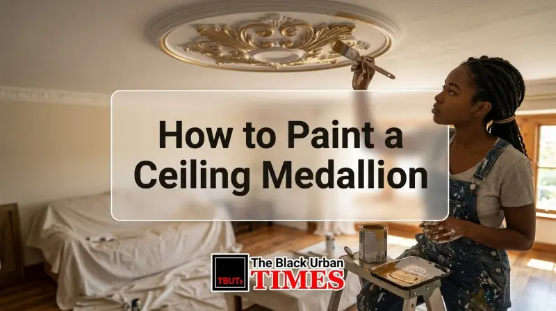 How to Paint a Ceiling Medallion
