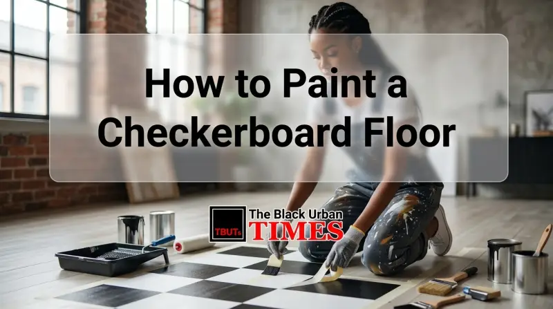 How to Paint a Checkerboard Floor