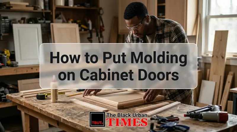 How to Put Molding on Cabinet Doors