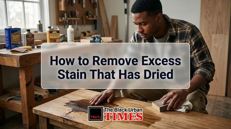 How to Remove Excess Stain That Has Dried
