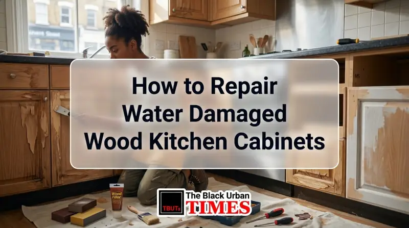 How to Repair Water Damaged Wood Kitchen Cabinets