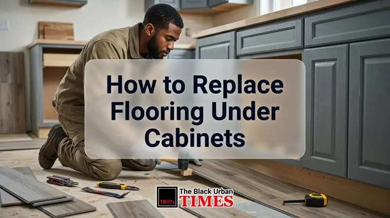 How to Replace Flooring Under Cabinets