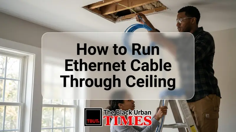 How to Run Ethernet Cable Through Ceiling