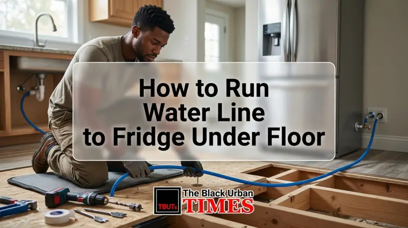 How to Run Water Line to Fridge Under Floor