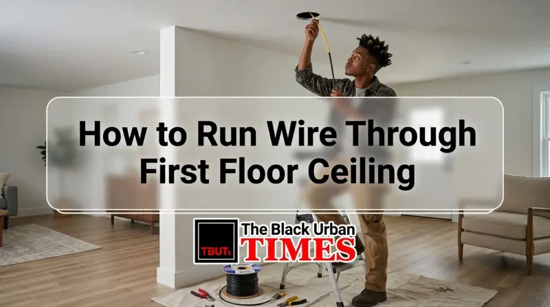 How to Run Wire Through First Floor Ceiling