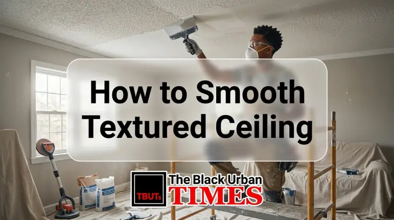 How to Smooth Textured Ceiling