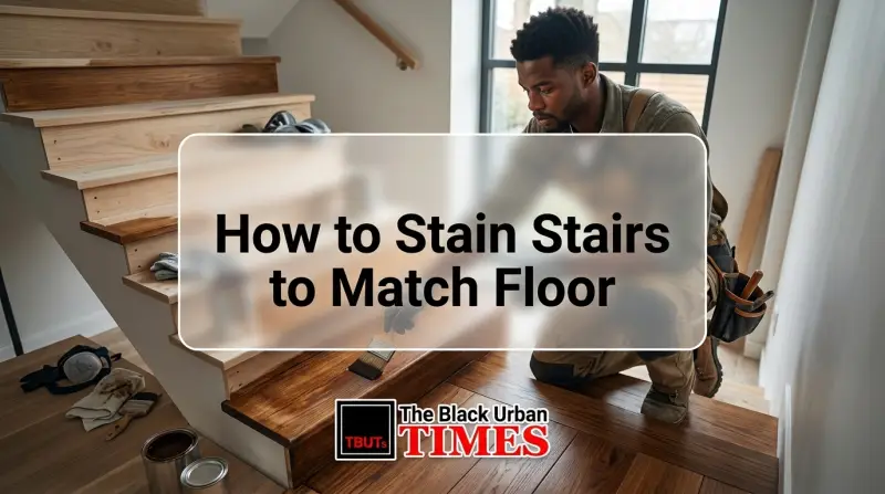 How to Stain Stairs to Match Floor