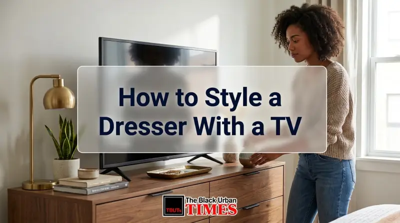 How to Style a Dresser With a TV