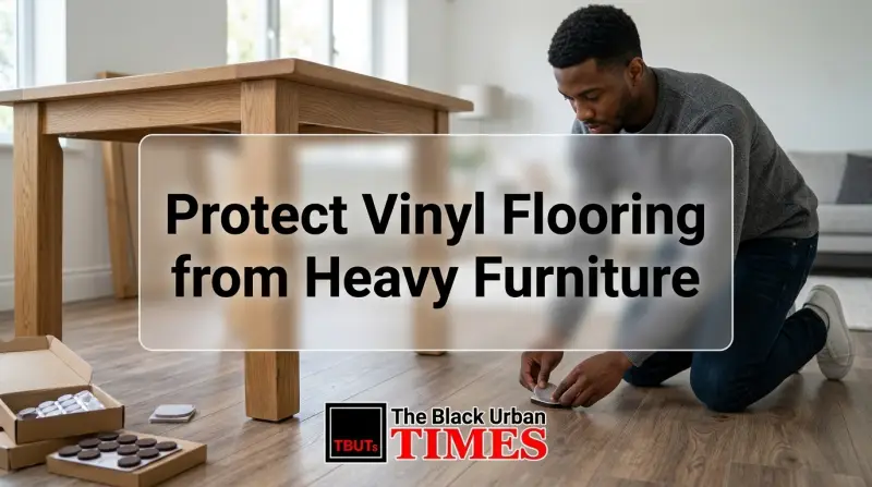 Protect Vinyl Flooring from Heavy Furniture