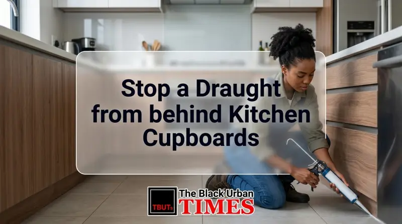 Stop a Draught from behind Kitchen Cupboards