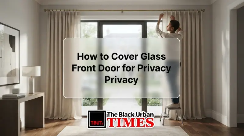 How to Cover Glass Front Door for Privacy