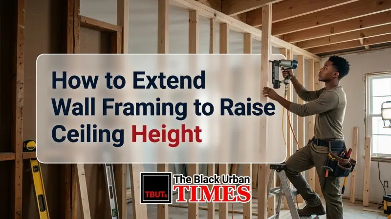 How to Extend Wall Framing to Raise Ceiling Height