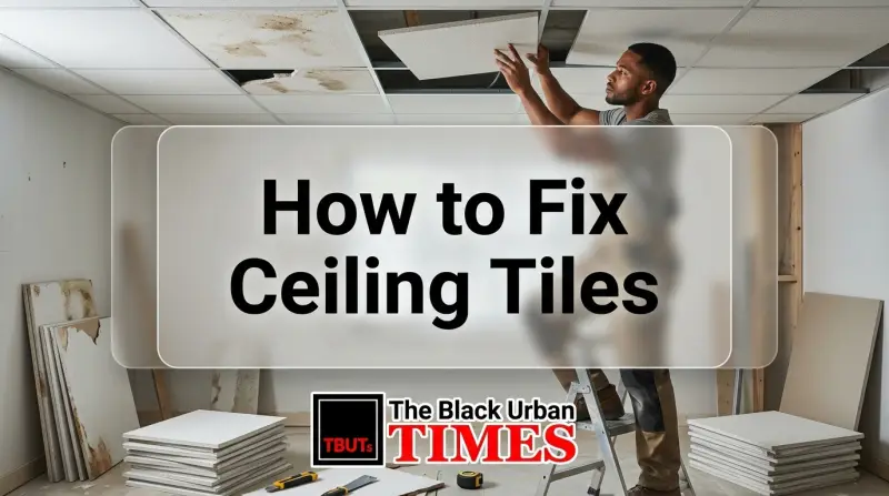 How to Fix Ceiling Tiles
