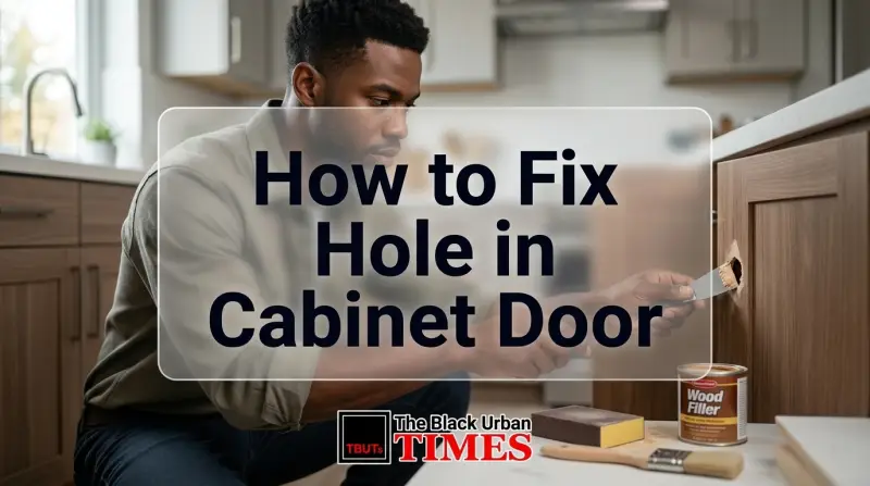 How to Fix Hole in Cabinet Door