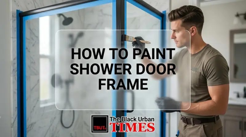 How to Paint Shower Door Frame
