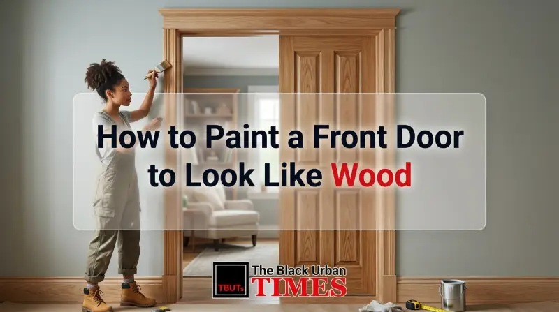 How to Paint a Front Door to Look Like Wood