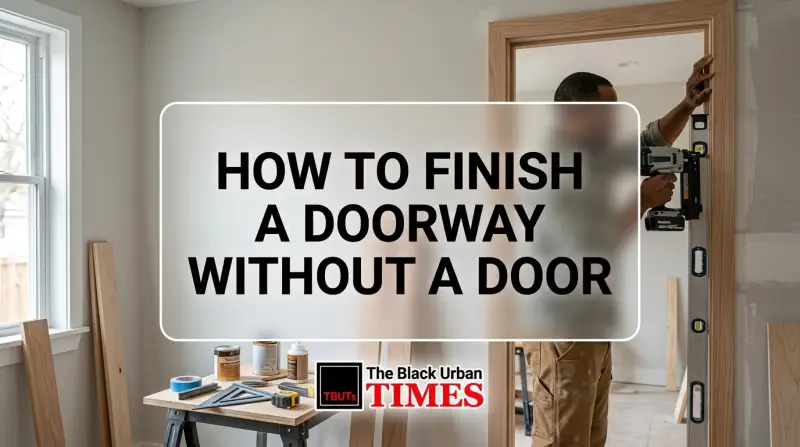 How to Finish a Doorway Without a Door